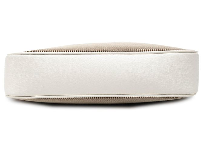 Gucci Beige GG Canvas Bamboo Top Handle - vista 3