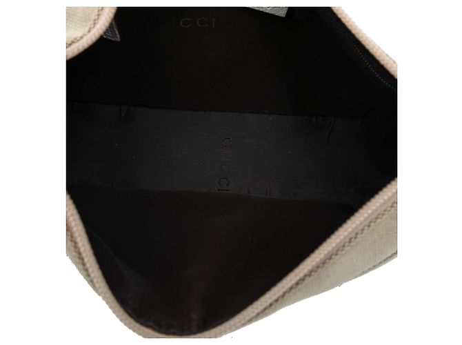 Gucci Beige GG Canvas Bamboo Top Handle - vista 4