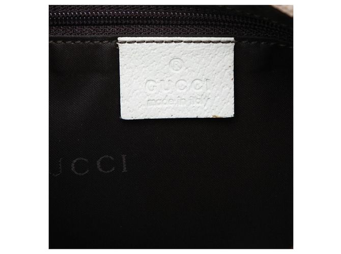 Gucci Beige GG Canvas Bamboo Top Handle - vista 5
