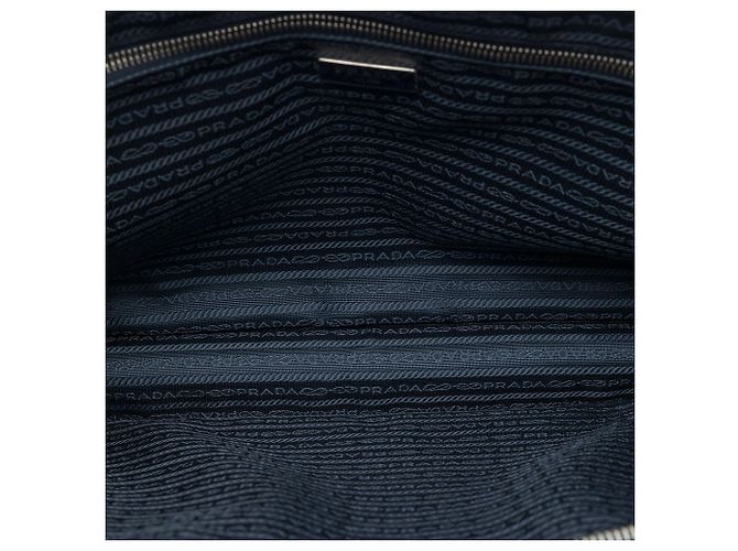 Borsa da lavoro Prada Blue Saffiano Blu scuro - vista 4