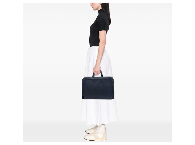 Borsa da lavoro Prada Blue Saffiano Blu scuro - vista 6