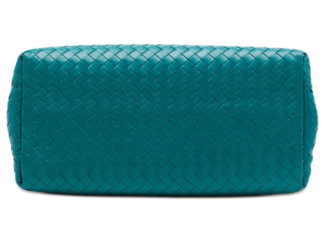 Borsa Bottega Veneta Small Nappa Intrecciato Roma Blu Turchese - vista 3