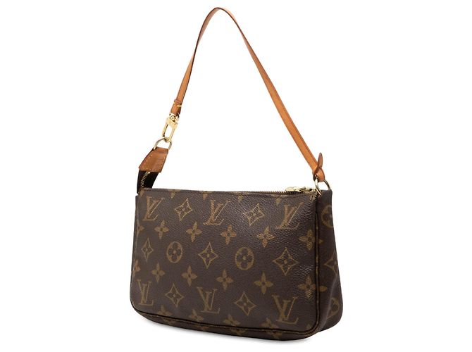 Louis Vuitton Brown Monogram Pochette Accessoires Castaño - vista 2