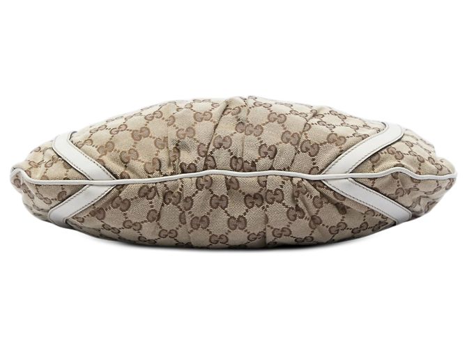 Borsa a tracolla Gucci Abbey D Ring in tela GG beige - vista 3