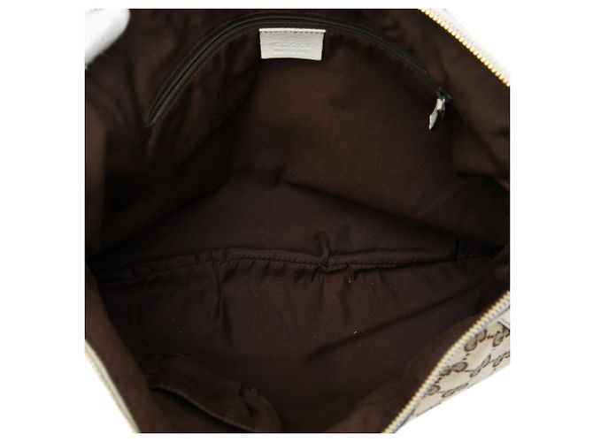 Borsa a tracolla Gucci Abbey D Ring in tela GG beige - vista 4