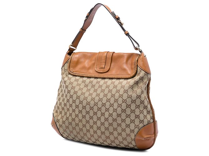 Borsa a tracolla Gucci Marrakech in tela GG beige - vista 2