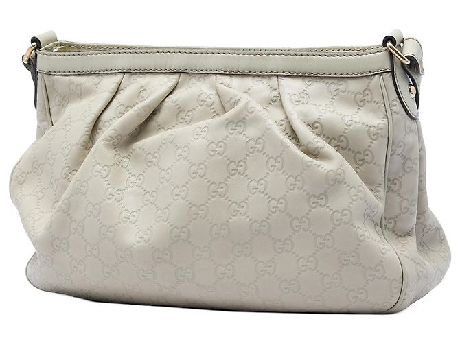Gucci White Guccissima Sukey Crossbody Bianco - vista 2