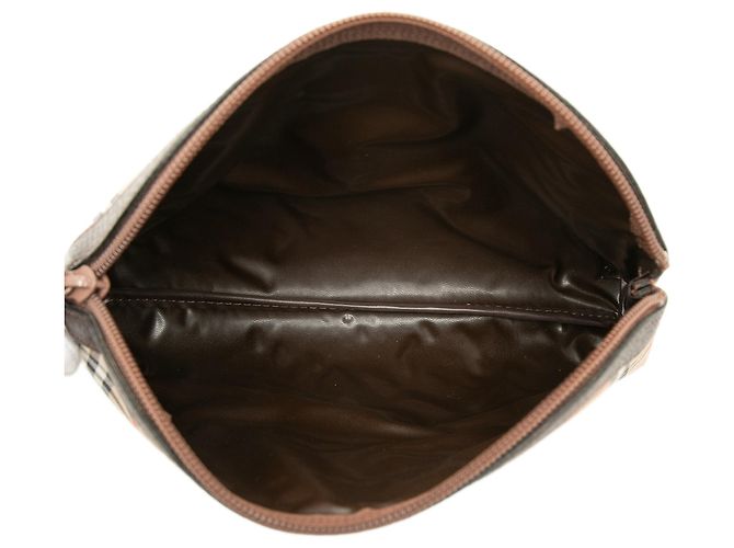 Clutch Burberry Beige Haymarket Check Canvas - vista 4