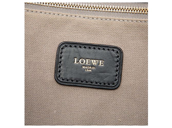 LOEWE Anagram beschichtete Canvas Tote in Grau Braun - Ansicht 5