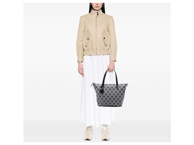 LOEWE Anagram beschichtete Canvas Tote in Grau Braun - Ansicht 6