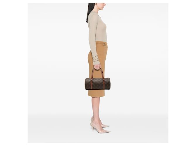 Louis Vuitton Brown Monogram Papillon 30 Marrone - vista 6