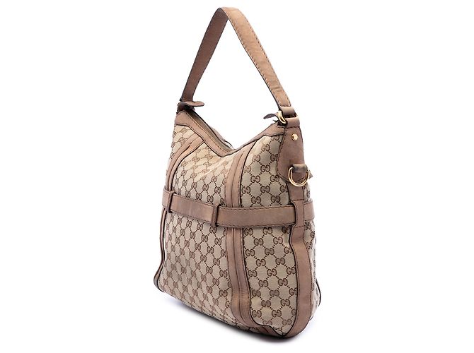 Borsa Running Gucci Beige Medium GG Canvas - vista 2