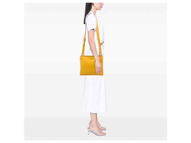 Gucci Yellow Diamante Hilary Lux Crossbody Giallo - vista 5