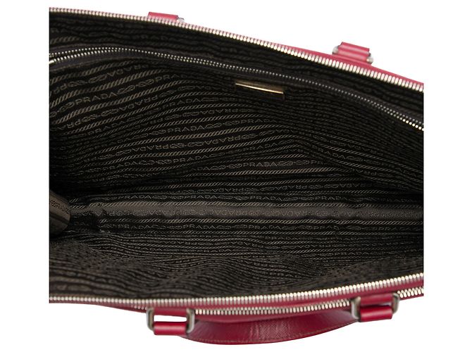Borsa Business Prada Red Saffiano Rosso - vista 4
