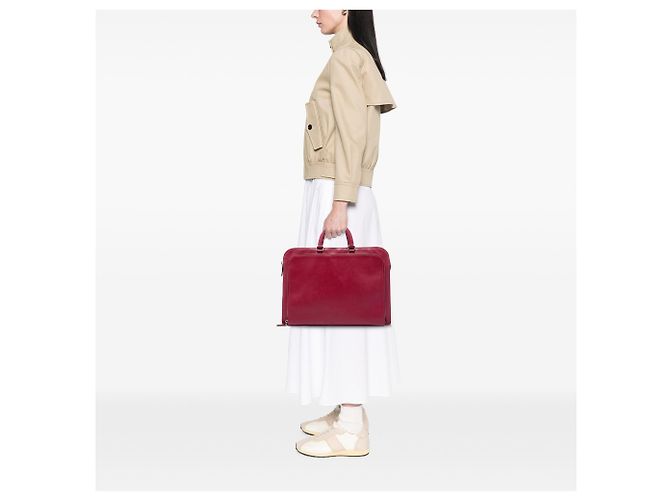 Borsa Business Prada Red Saffiano Rosso - vista 6