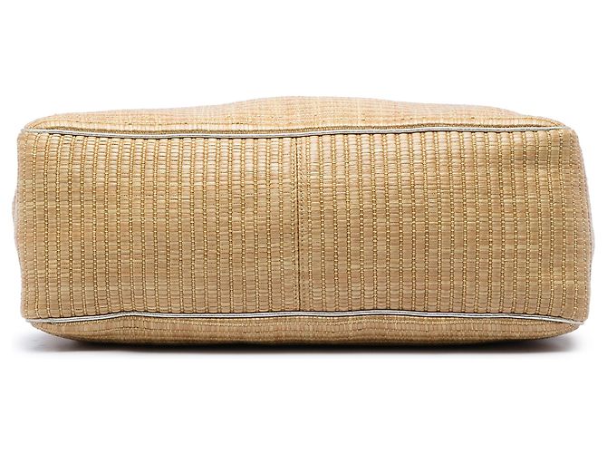 Gucci Positano Großer Stroh-Tote in Beige mit Schal - Ansicht 3