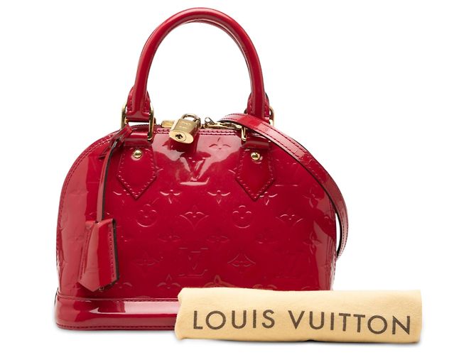 Louis Vuitton Red Monogram Vernis Alma BB Rot - Ansicht 7