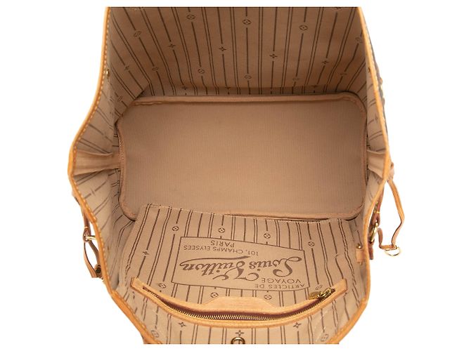 Louis Vuitton Brown Monogram Neverfull MM Marrone - vista 4