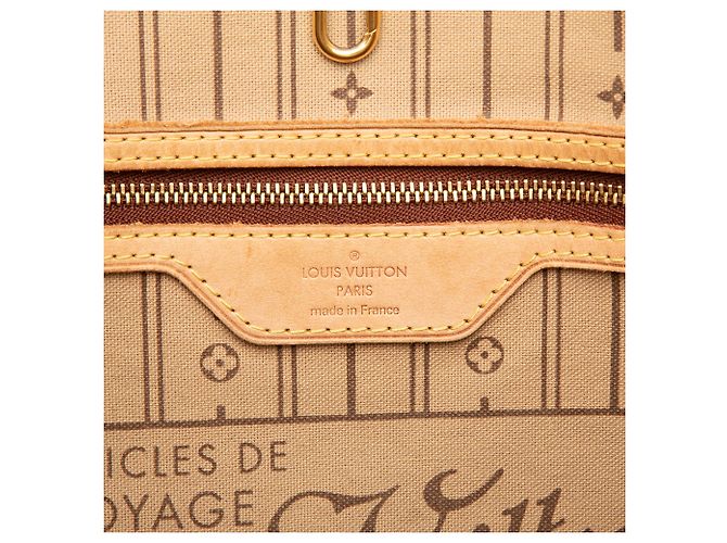 Louis Vuitton Brown Monogram Neverfull MM Marrone - vista 6