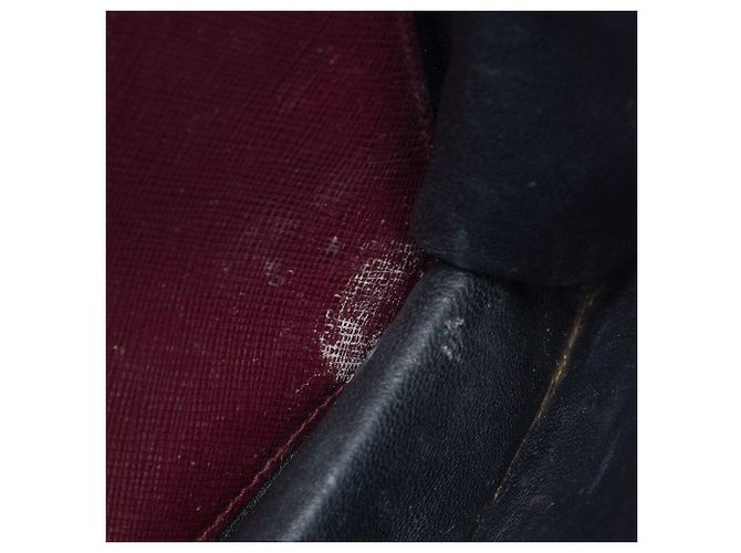 Bolsa Satchel Prada Red Saffiano Lux Sound Lock Vermelho Bordeaux - vista 6