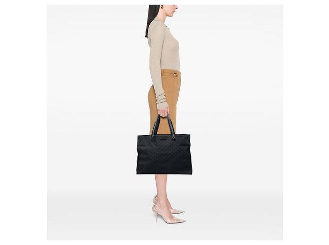 Gucci GG Nylon Web Tote in Schwarz - Ansicht 5