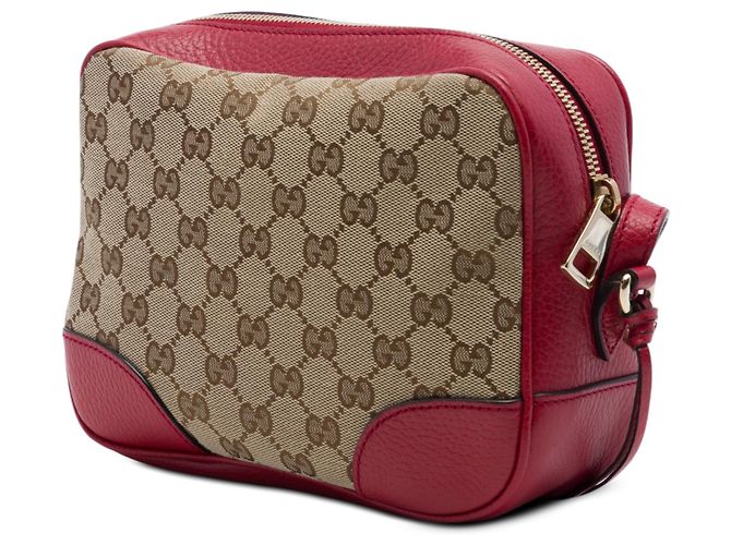 Borsa a tracolla Gucci Bree in tela GG beige - vista 2