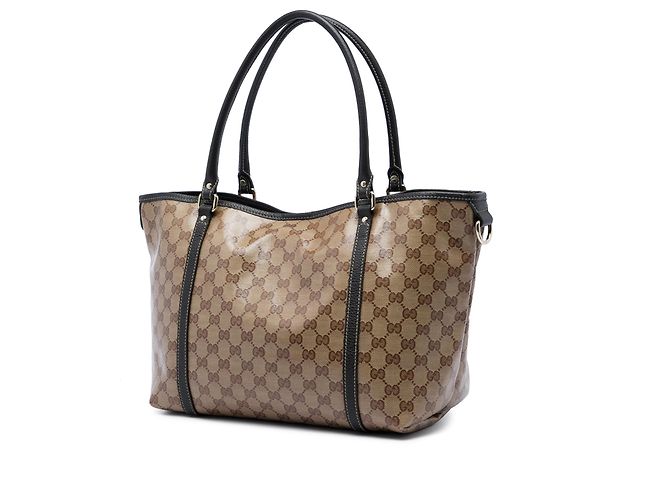 Borsa Tote Gucci Beige GG Crystal Joy - vista 2