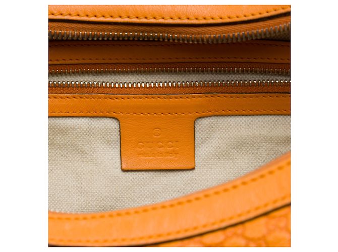 Borsa a spalla Gucci Nice Microguccissima Arancione - vista 5