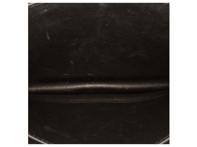 Borsa Saint Laurent Cassandra con chiusura monogramma in camoscio nero e pelle di vitello - vista 4