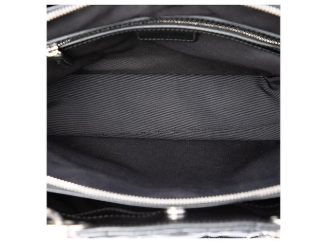Dior Lady Dior Soft Shopping Tote Medium aus schwarzem Lackleder Cannage - Ansicht 4
