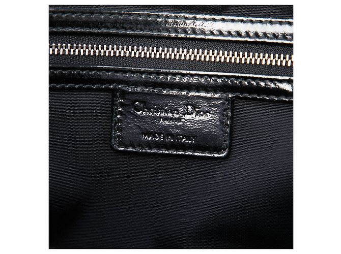 Dior Lady Dior Soft Shopping Tote Medium aus schwarzem Lackleder Cannage - Ansicht 5