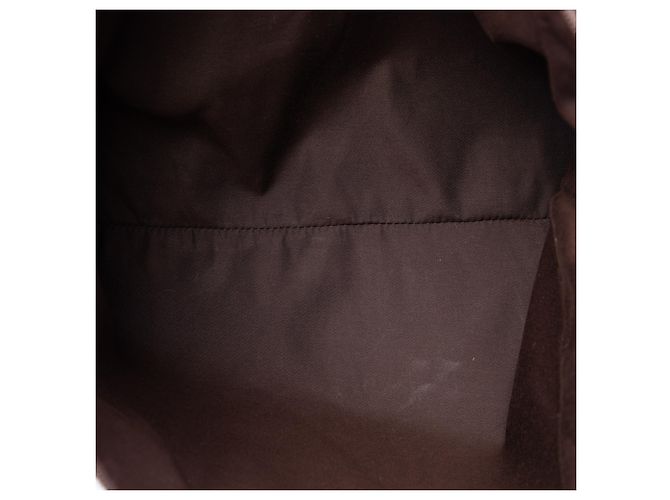 Borsa a tracolla Gucci in nylon GG marrone Marrone scuro - vista 4