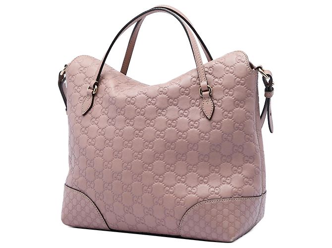 Borsa Tote Gucci Pink Medium Guccissima Bree Fold Over Rosa - vista 2