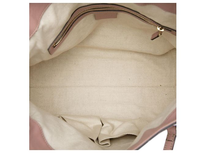 Borsa Tote Gucci Pink Medium Guccissima Bree Fold Over Rosa - vista 4
