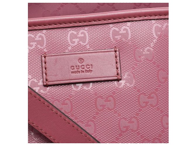 Tote Gucci Medium GG Stampata Rosa - vista 6