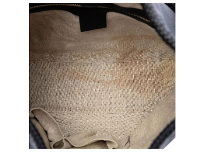 Borsa a tracolla Gucci Marrakech in vitello nero - vista 4