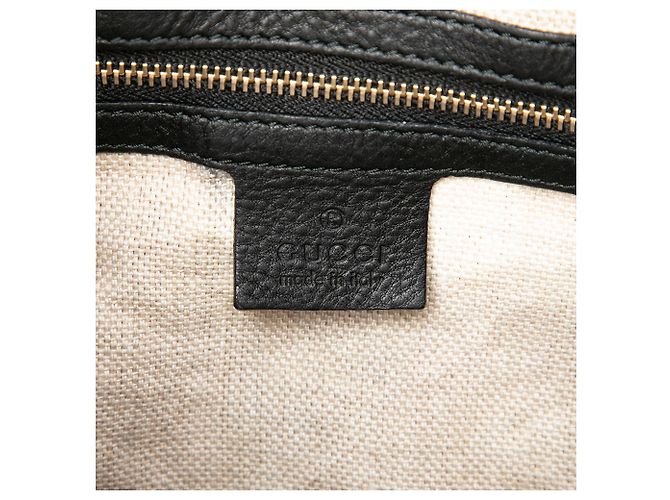 Borsa a tracolla Gucci Marrakech in vitello nero - vista 5