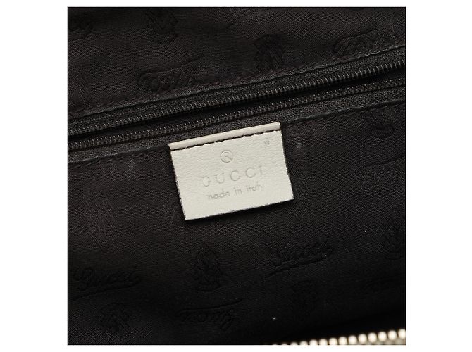 Borsa Satchel Gucci White Guccissima Sukey Bianco - vista 5