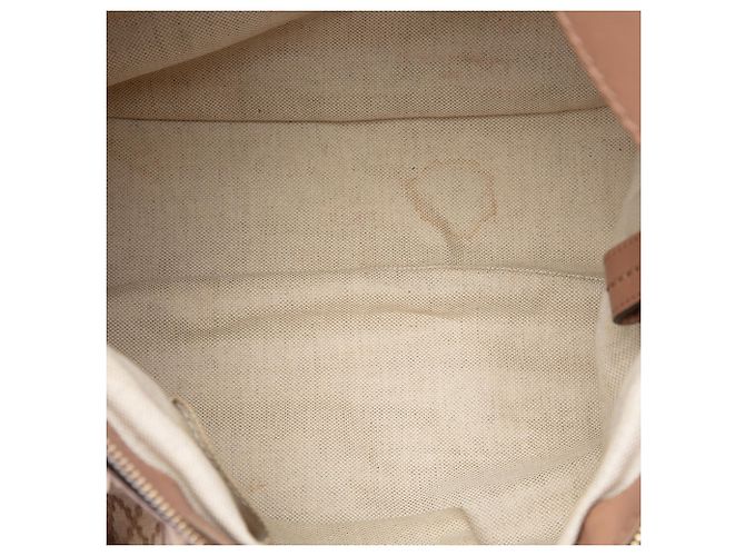 Sac à épaule Gucci Sukey en toile Diamante beige - vue 4