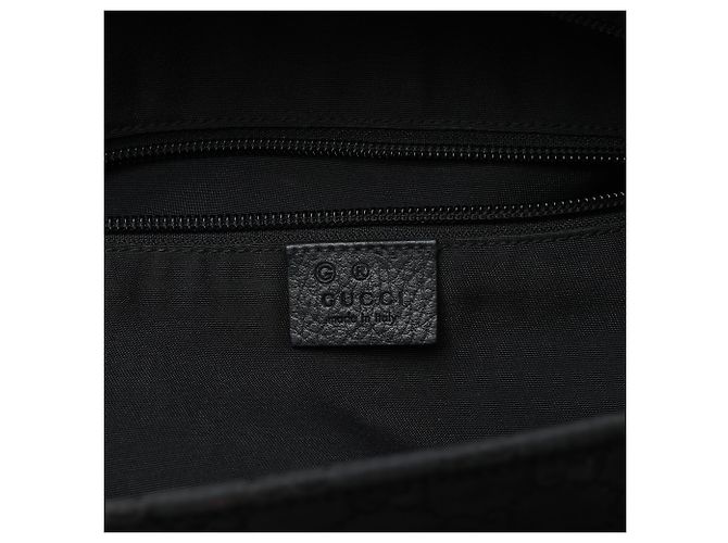 Borsa a tracolla Gucci in nylon GG nero - vista 5