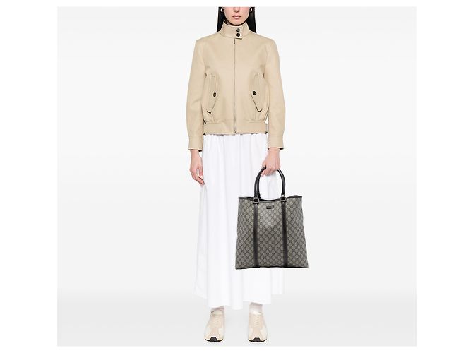 Gucci Beige GG Supreme Joy Vertical Tote - Ansicht 6
