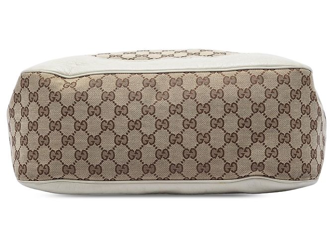 Gucci Charlotte Hobo aus beigem GG Canvas - Ansicht 3