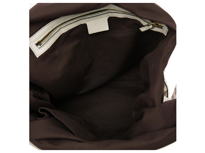 Gucci Charlotte Hobo aus beigem GG Canvas - Ansicht 4