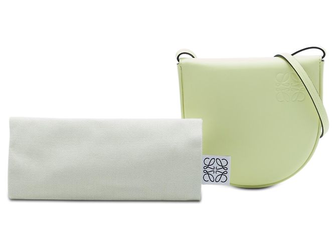 LOEWE Borsa Heel Pouch Piccola in Pelle Verde Verde chiaro - vista 7