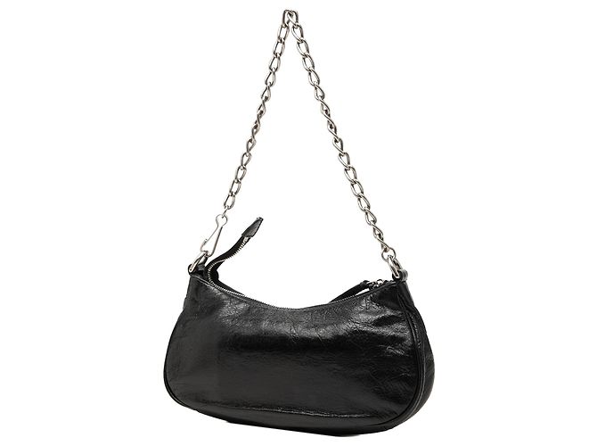 Balenciaga Mini Le Cagole Motocross in nappa nera Nero - vista 2