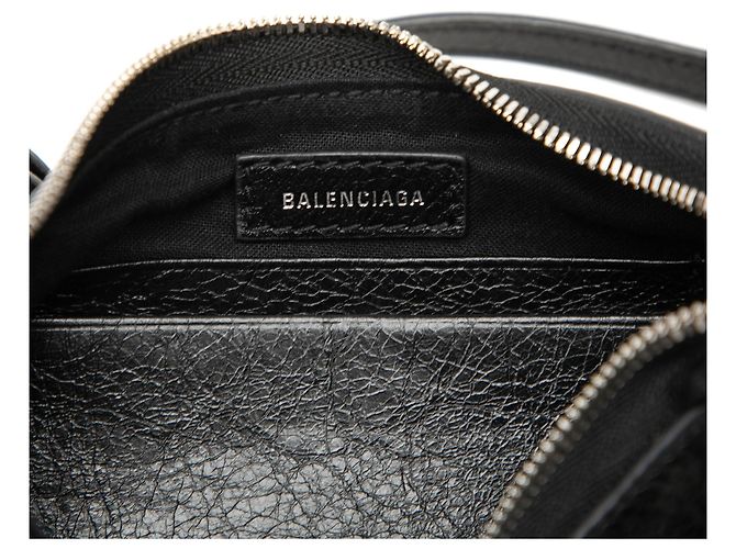 Balenciaga Mini Le Cagole Motocross in nappa nera Nero - vista 5