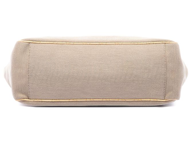 Gucci Positano Tote aus beigem Canvas Medium mit Guccissima-Besatz - Ansicht 3