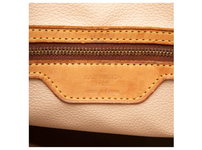 Louis Vuitton Brown Monogram Petit Bucket Marrone - vista 5