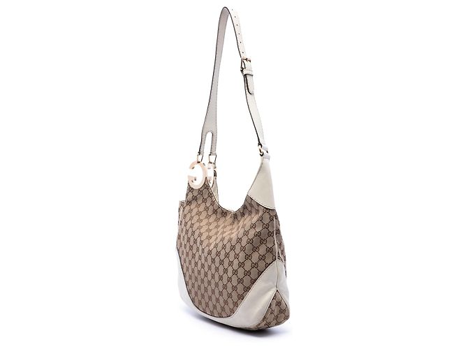 Borsa a tracolla Gucci Charlotte in tela GG beige - vista 2