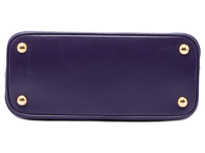 Borsa Prada Purple Small Saffiano Lux Promenade Satchel Porpora Viola scuro - vista 3